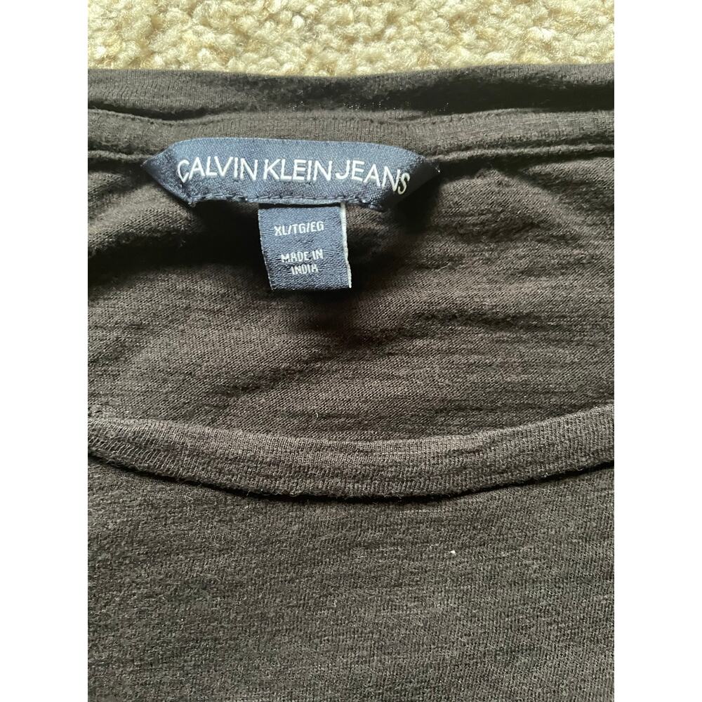 Calvin Klein Womens Black Classic T Shirt Size XL - Picture 6 of 8